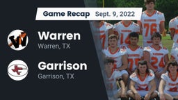 Recap: Warren  vs. Garrison  2022