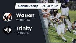Recap: Warren  vs. Trinity  2022