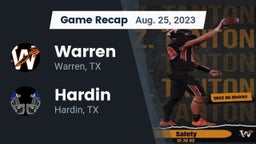 Recap: Warren  vs. Hardin  2023