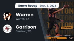 Recap: Warren  vs. Garrison  2023