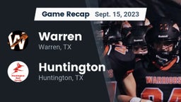 Recap: Warren  vs. Huntington  2023