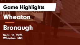 Wheaton  vs Bronaugh  Game Highlights - Sept. 16, 2023