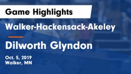 Walker-Hackensack-Akeley  vs Dilworth Glyndon  Game Highlights - Oct. 5, 2019