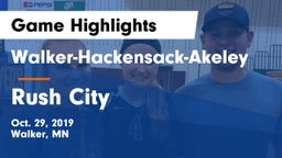 Walker-Hackensack-Akeley  vs Rush City Game Highlights - Oct. 29, 2019