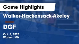 Walker-Hackensack-Akeley  vs DGF Game Highlights - Oct. 8, 2020