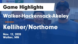 Walker-Hackensack-Akeley  vs Kelliher/Northome  Game Highlights - Nov. 12, 2020