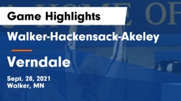 Walker-Hackensack-Akeley  vs Verndale  Game Highlights - Sept. 28, 2021