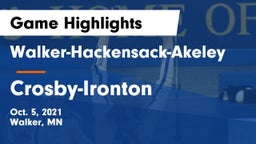 Walker-Hackensack-Akeley  vs Crosby-Ironton  Game Highlights - Oct. 5, 2021