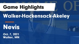 Walker-Hackensack-Akeley  vs Nevis  Game Highlights - Oct. 7, 2021