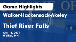 Walker-Hackensack-Akeley  vs Thief River Falls  Game Highlights - Oct. 16, 2021