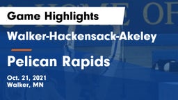 Walker-Hackensack-Akeley  vs Pelican Rapids  Game Highlights - Oct. 21, 2021