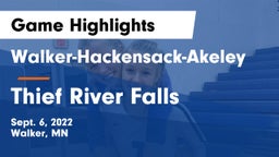 Walker-Hackensack-Akeley  vs Thief River Falls  Game Highlights - Sept. 6, 2022