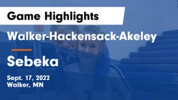 Walker-Hackensack-Akeley  vs Sebeka Game Highlights - Sept. 17, 2022