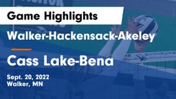 Walker-Hackensack-Akeley  vs Cass Lake-Bena  Game Highlights - Sept. 20, 2022