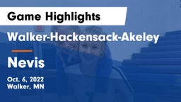 Walker-Hackensack-Akeley  vs Nevis  Game Highlights - Oct. 6, 2022