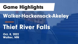 Walker-Hackensack-Akeley  vs Thief River Falls  Game Highlights - Oct. 8, 2022
