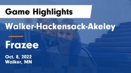 Walker-Hackensack-Akeley  vs Frazee Game Highlights - Oct. 8, 2022