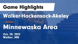 Walker-Hackensack-Akeley  vs Minnewaska Area  Game Highlights - Oct. 20, 2022