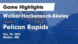 Walker-Hackensack-Akeley  vs Pelican Rapids Game Highlights - Oct. 20, 2022