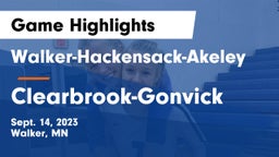 Walker-Hackensack-Akeley  vs Clearbrook-Gonvick  Game Highlights - Sept. 14, 2023