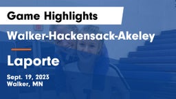 Walker-Hackensack-Akeley  vs Laporte Game Highlights - Sept. 19, 2023