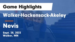 Walker-Hackensack-Akeley  vs Nevis  Game Highlights - Sept. 28, 2023