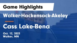 Walker-Hackensack-Akeley  vs Cass Lake-Bena  Game Highlights - Oct. 12, 2023
