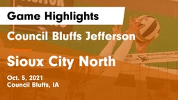Council Bluffs Jefferson  vs Sioux City North  Game Highlights - Oct. 5, 2021