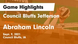 Council Bluffs Jefferson  vs Abraham Lincoln  Game Highlights - Sept. 9, 2021