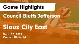 Council Bluffs Jefferson  vs Sioux City East  Game Highlights - Sept. 20, 2022
