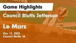 Council Bluffs Jefferson  vs Le Mars  Game Highlights - Oct. 11, 2022