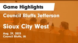 Council Bluffs Jefferson  vs Sioux City West   Game Highlights - Aug. 29, 2023