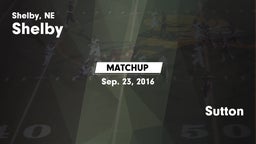 Matchup: Shelby vs. Sutton 2016