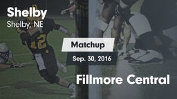 Matchup: Shelby vs. Fillmore Central 2016