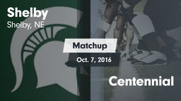 Matchup: Shelby vs. Centennial 2016