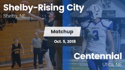 Matchup: Shelby-Rising City vs. Centennial  2018