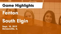 Fenton  vs South Elgin Game Highlights - Sept. 10, 2019