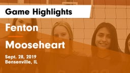 Fenton  vs Mooseheart Game Highlights - Sept. 28, 2019