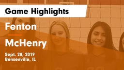 Fenton  vs McHenry Game Highlights - Sept. 28, 2019