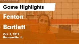 Fenton  vs Bartlett  Game Highlights - Oct. 8, 2019