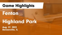 Fenton  vs Highland Park  Game Highlights - Aug. 27, 2022