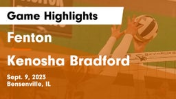 Fenton  vs Kenosha Bradford Game Highlights - Sept. 9, 2023