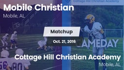 Matchup: Mobile Christian vs. Cottage Hill Christian Academy 2016