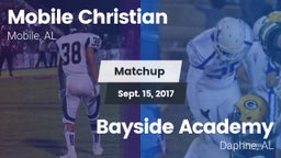 Matchup: Mobile Christian vs. Bayside Academy  2017