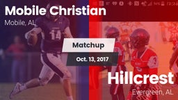 Matchup: Mobile Christian vs. Hillcrest  2017