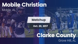 Matchup: Mobile Christian vs. Clarke County  2017