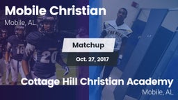 Matchup: Mobile Christian vs. Cottage Hill Christian Academy 2017