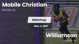 Matchup: Mobile Christian vs. Williamson  2017