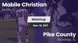 Matchup: Mobile Christian vs. Pike County  2017