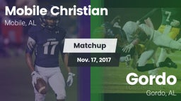 Matchup: Mobile Christian vs. Gordo  2017